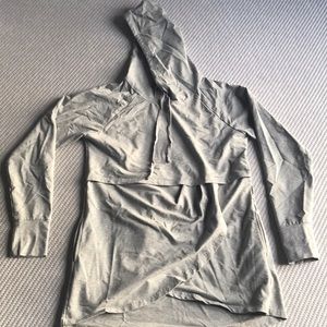 Latched Mama Grey Maternity Hoodie